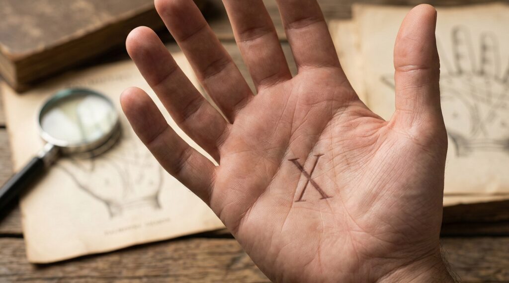 Mystic Cross on Palm